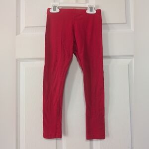 Chill Society Vibrant Red Kids Leggings girls Size 4T